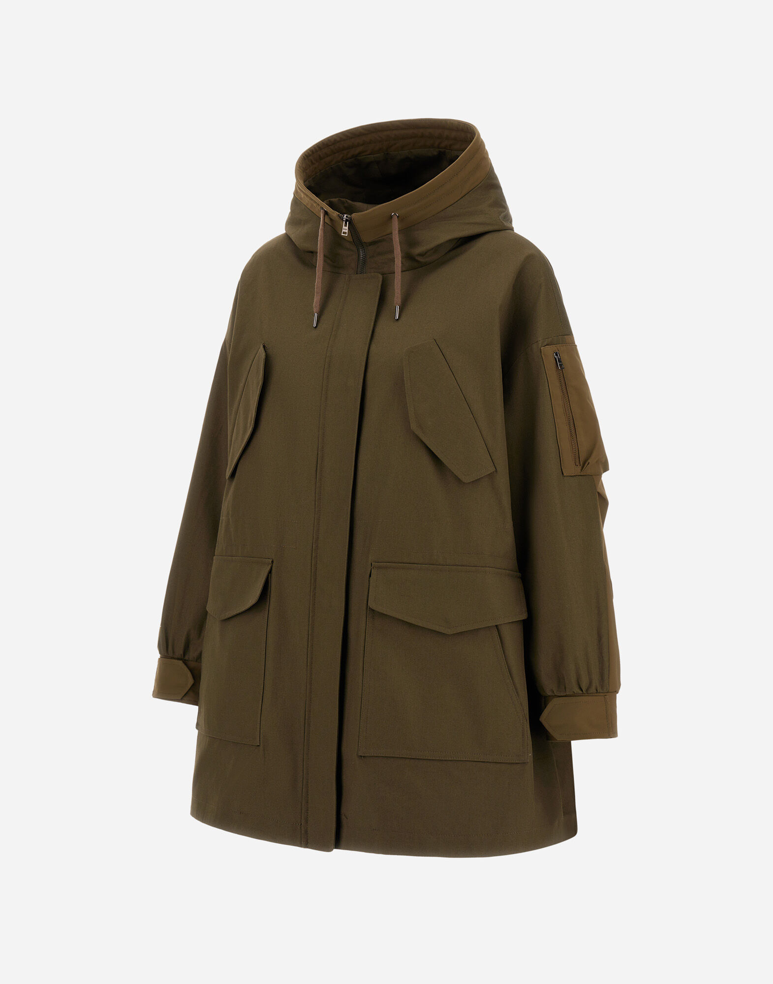 Herno コート レディース ドロン&キーストーン コート ミリタリー | Herno