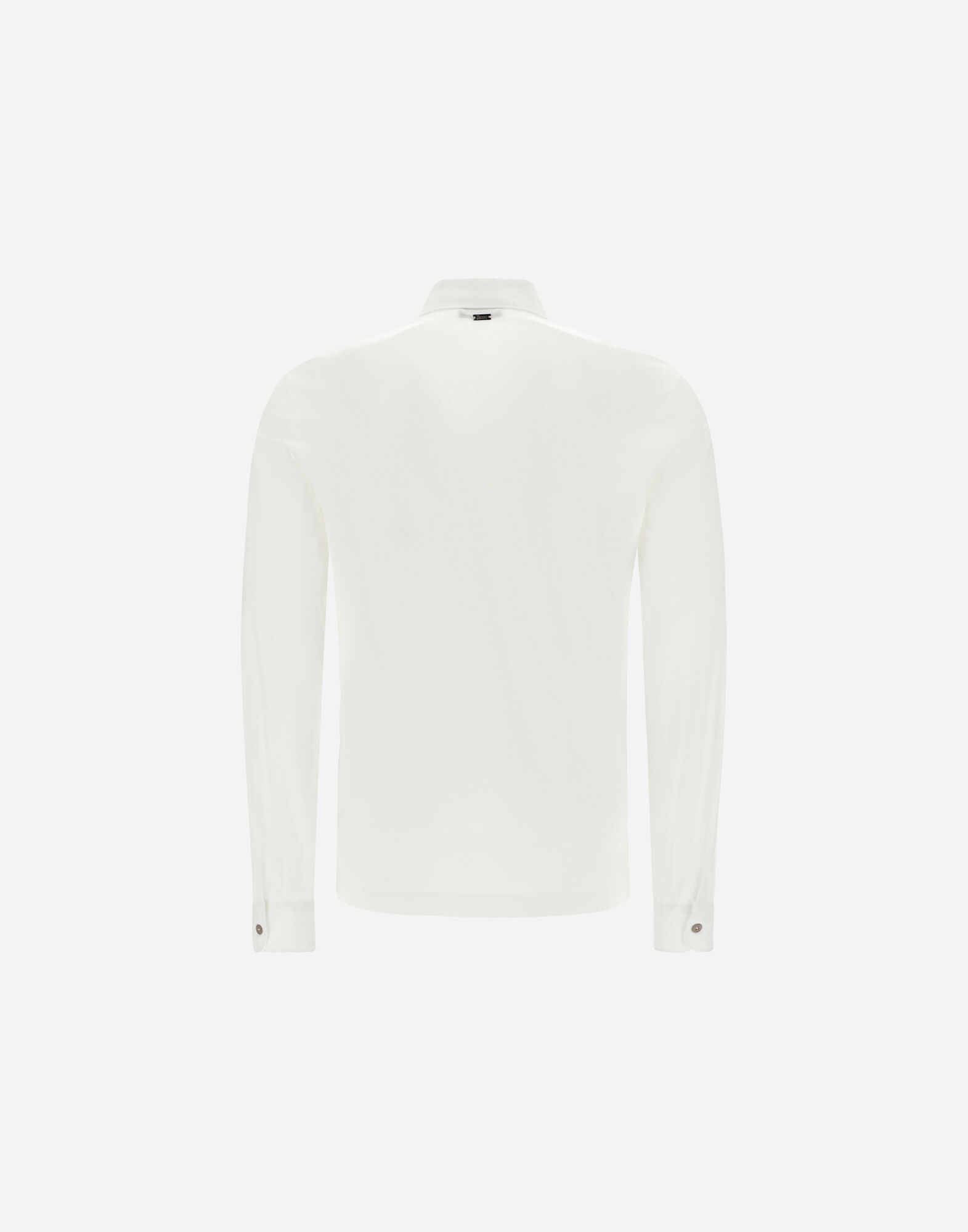 Tシャツ・カットソー HERNO SS24 CREPE POLO (JPL00115U.52005 094 1000 WHITE) JERSEY CREPE POLO SHIRT in White for Men | Herno®