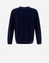 Herno RESORT SWEATER IN PLAIN CASHMERE Navy Blue MG00024UR710229200