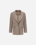 Herno BLAZER IN LINEN PINSTRIPE Chantilly GA000298D171351985