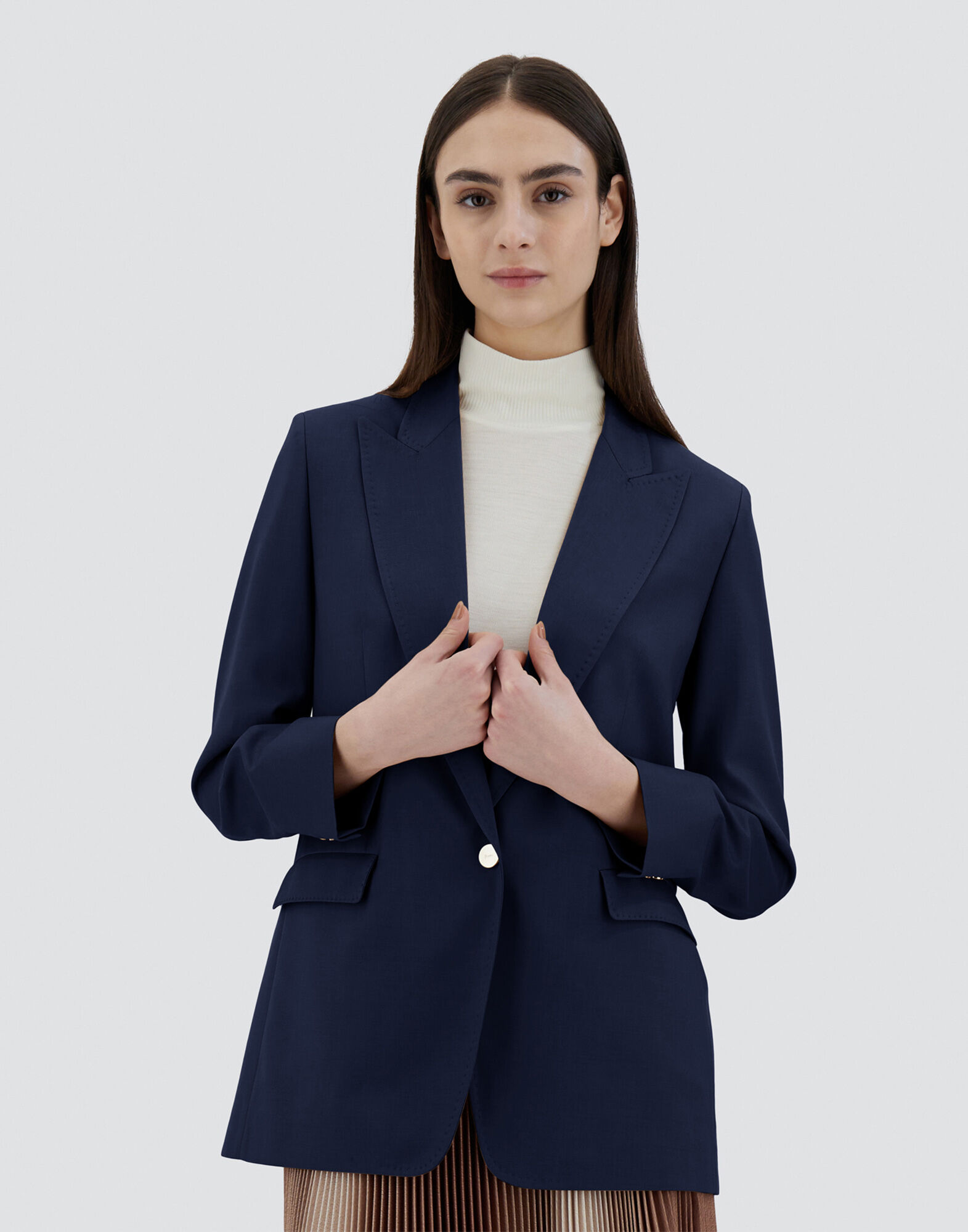 Blazer flannel top