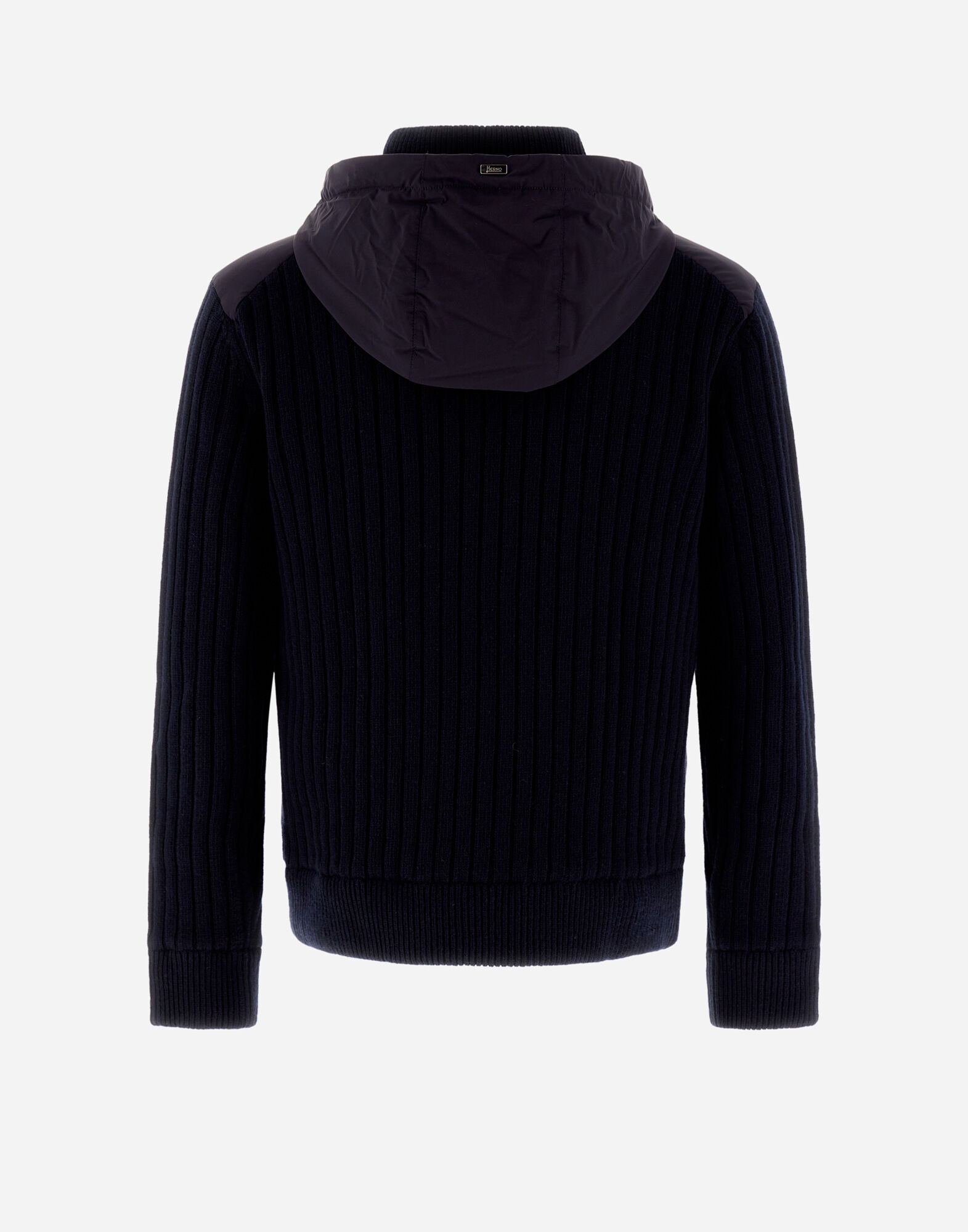 RESORT CARDIGAN IN INFINITY WOOL RIB LIGHT NYLON STRETCH in Navy Blue for Men Herno
