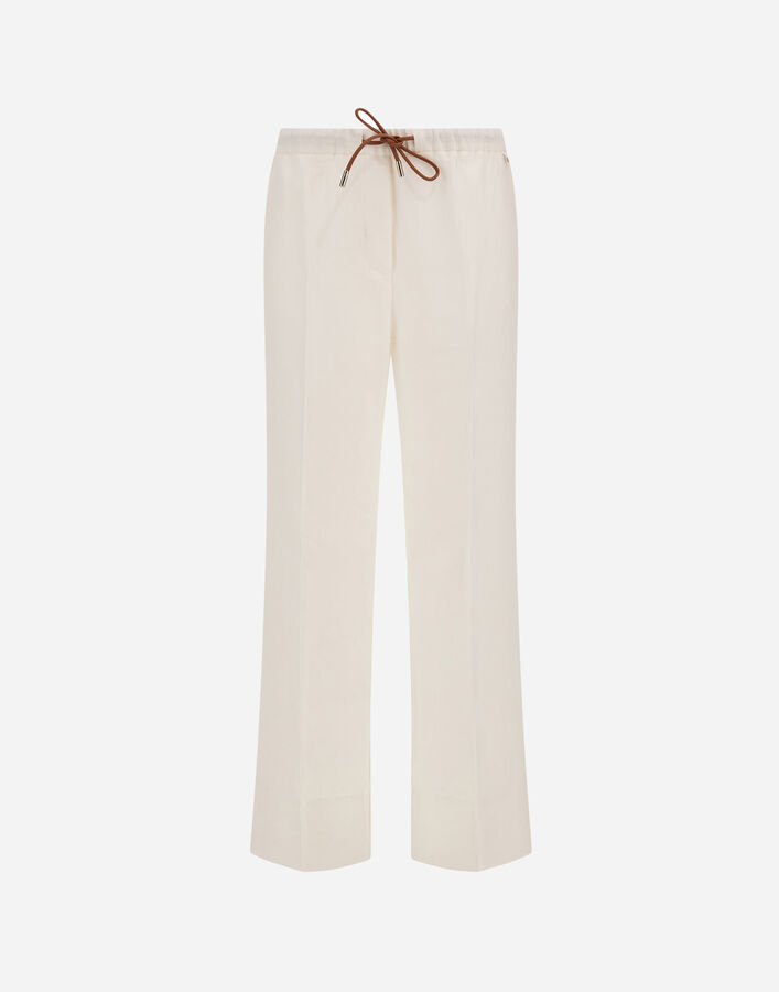 Herno TROUSERS IN NEW LINEN White PT000219D17105Z1000