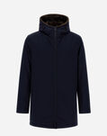 Herno KEYSTONE PARKA WITH SYNTHETIC FABRIC LINING Blue/Brown PA0072U12343Z9288