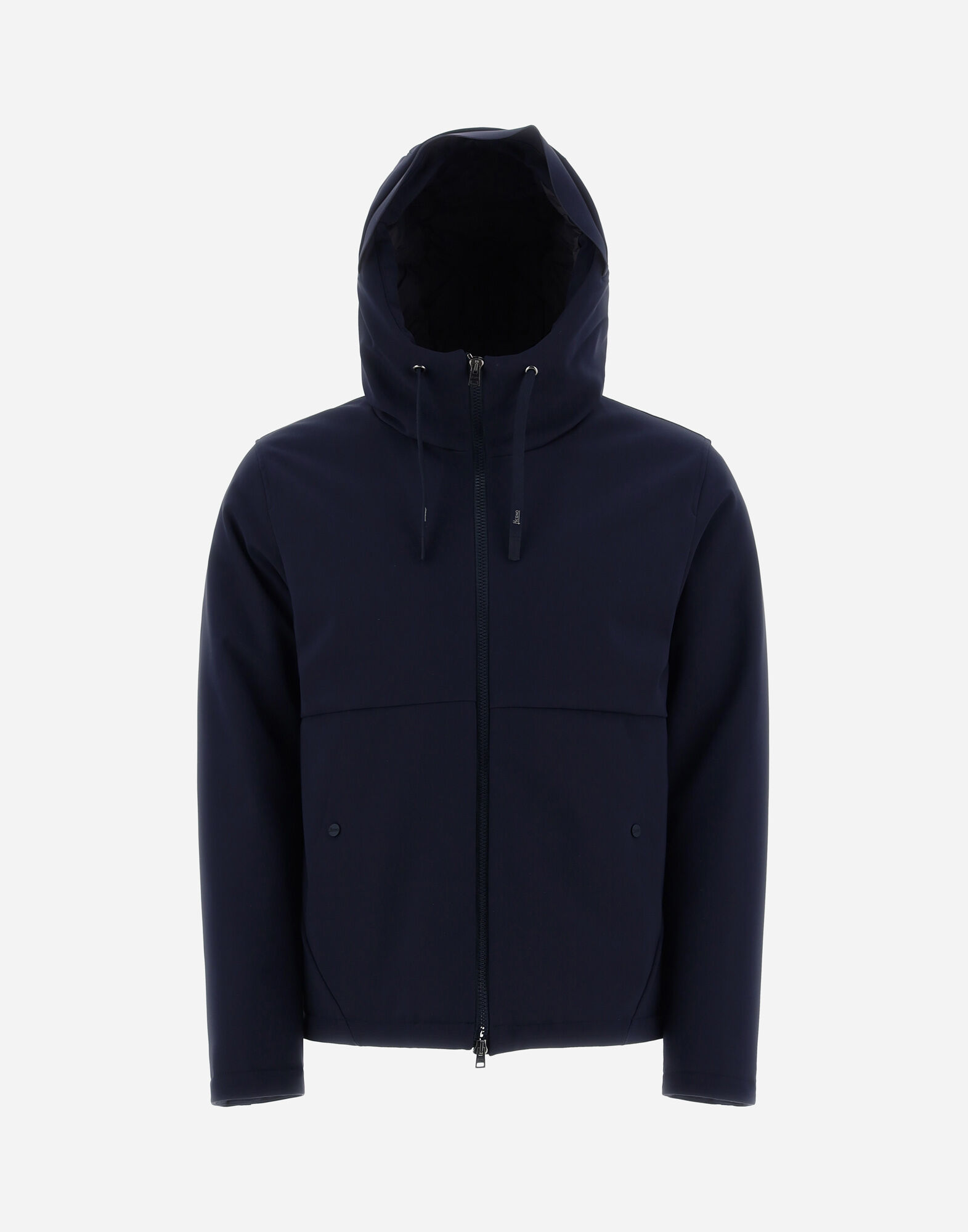 Emporio armani all over script hooded black jacket sales