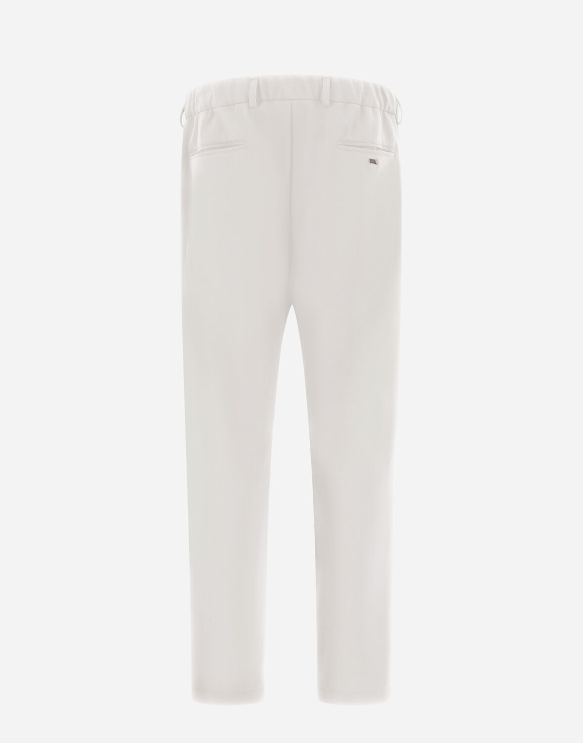 Herno Inverted-pleat Tapered Trousers In White