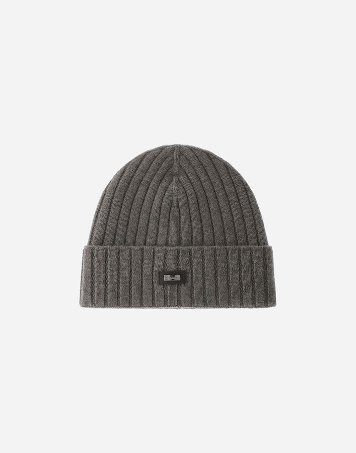 Herno ENGLISH RIB CASHMERE BEANIE Light Taupe BER00058U710502600