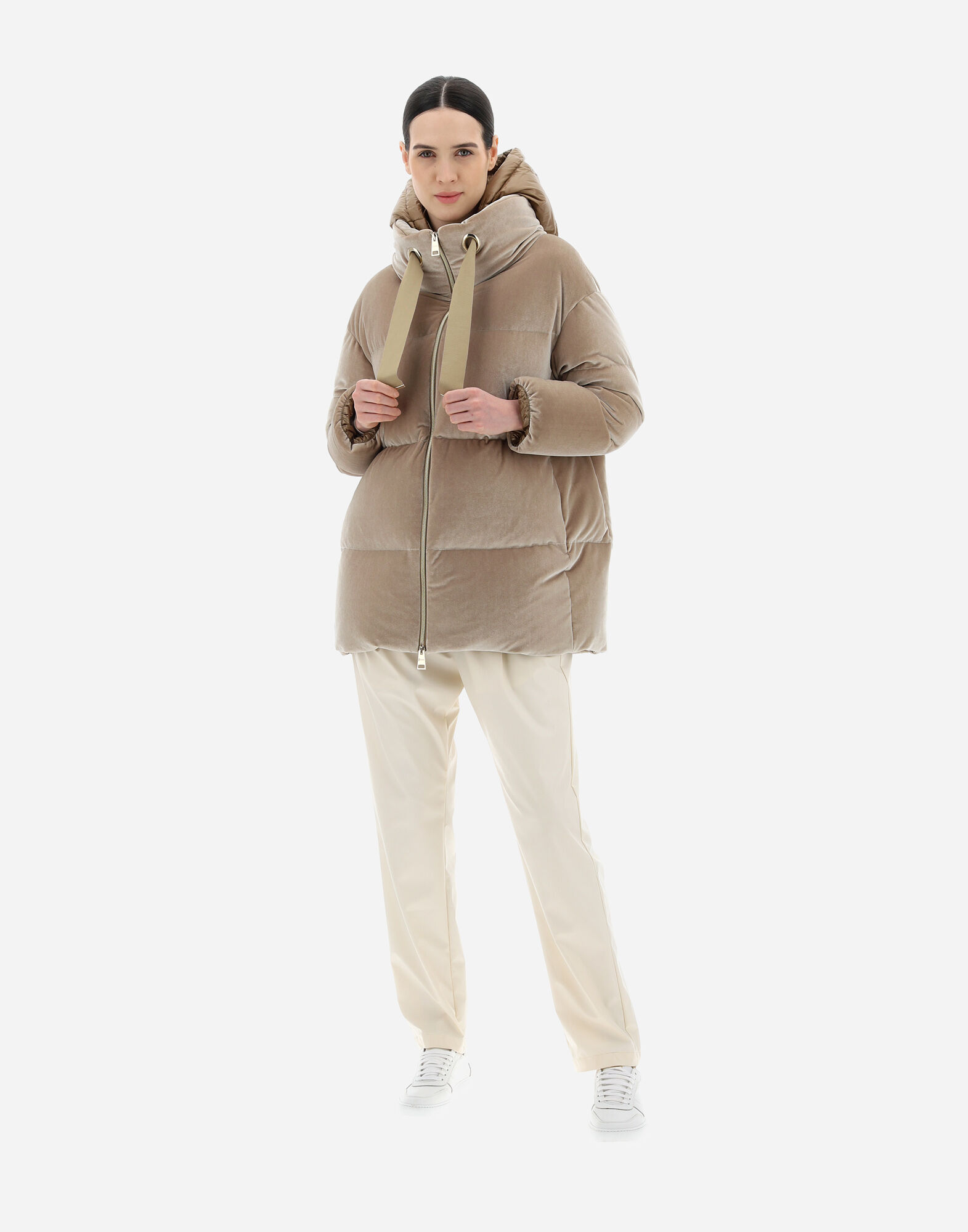 Velvet parka deals