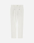 Herno TROUSERS IN LINEN VELVET Natural PT000053U126511100