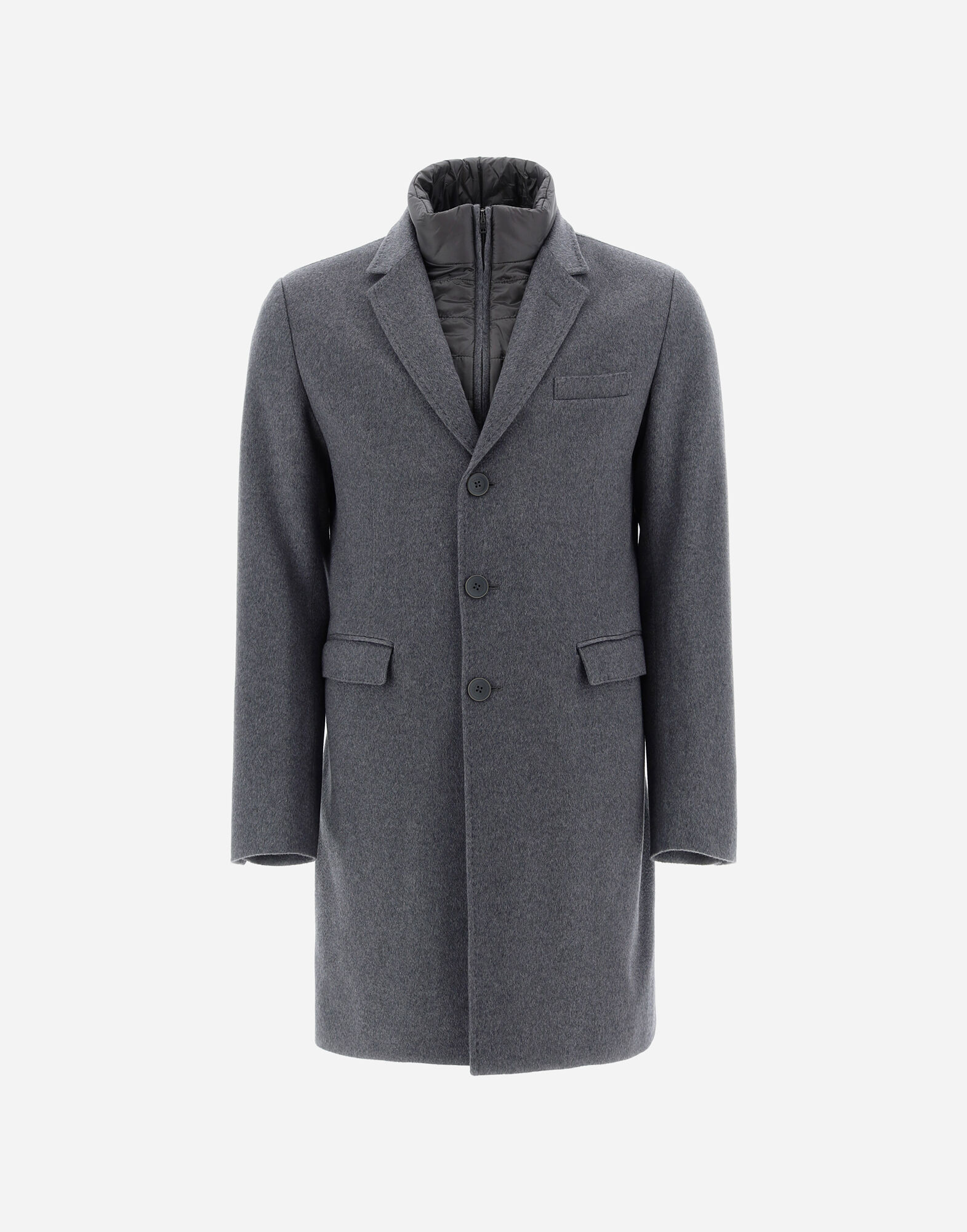 Herno diagonal wool coat Clearance