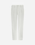 Herno COTTON FEEL TROUSERS WITH DRAWSTRING Natural PT000091U125311100