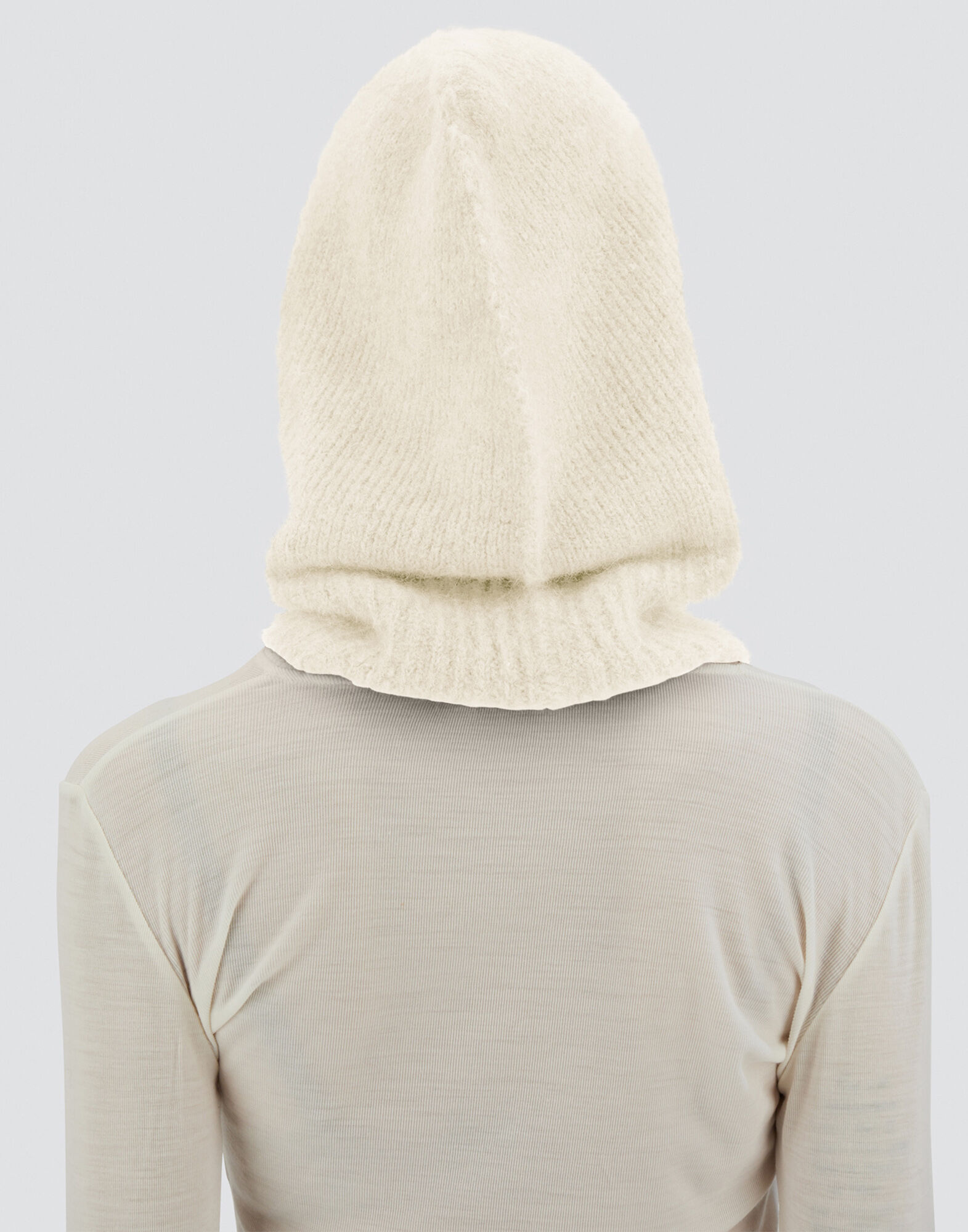 レディース プレーン アルパカ ウール バラクラバ クリーム | Herno