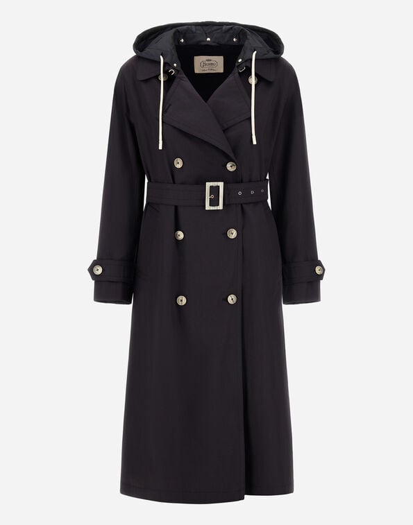 Herno TRENCH COAT IN DEAN AND NEW TECHNO TAFFET&Agrave; Navy Blue IM000195D132389200
