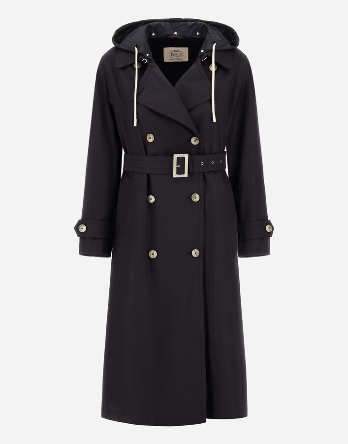 Herno TRENCH COAT IN DEAN AND NEW TECHNO TAFFET&Agrave; Navy Blue IM000195D132389200