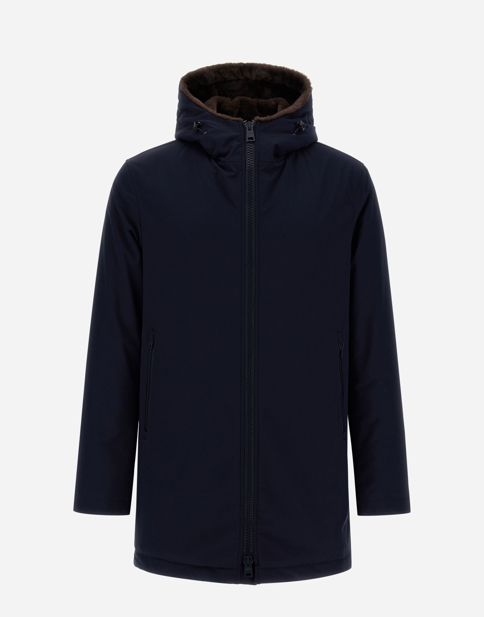 KEYSTONE PARKA WITH SYNTHETIC FABRIC LINING in Blue Brown for Men