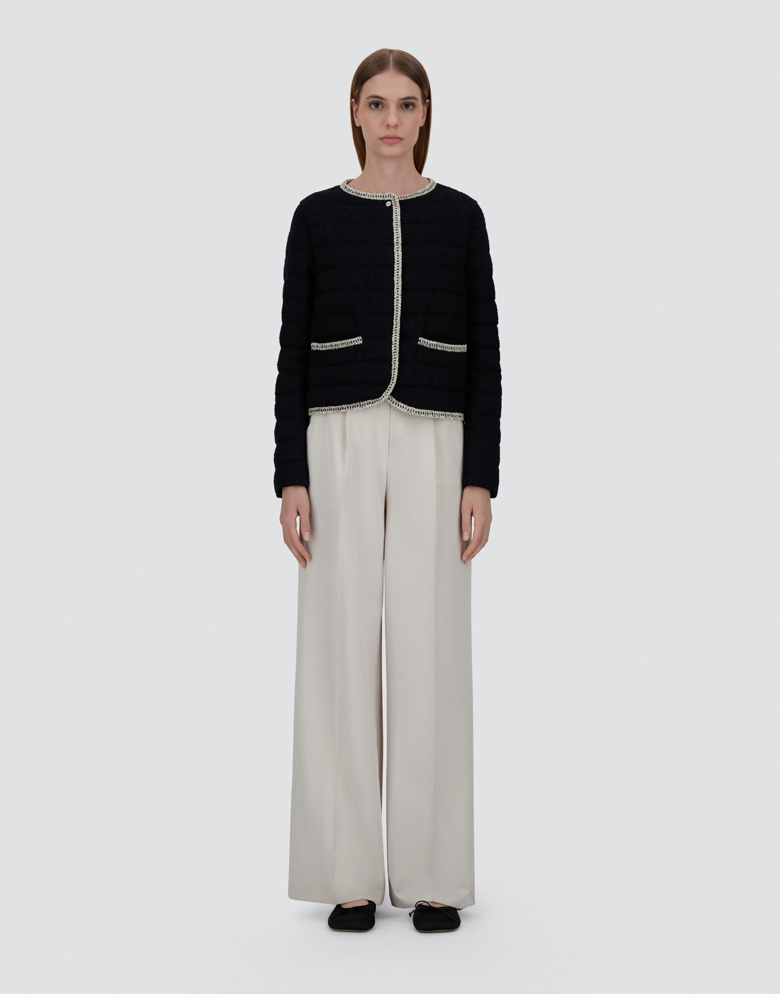 レディース JACKET IN BRIGHT BOUCLÉ ブラック | Herno® (ヘルノ)