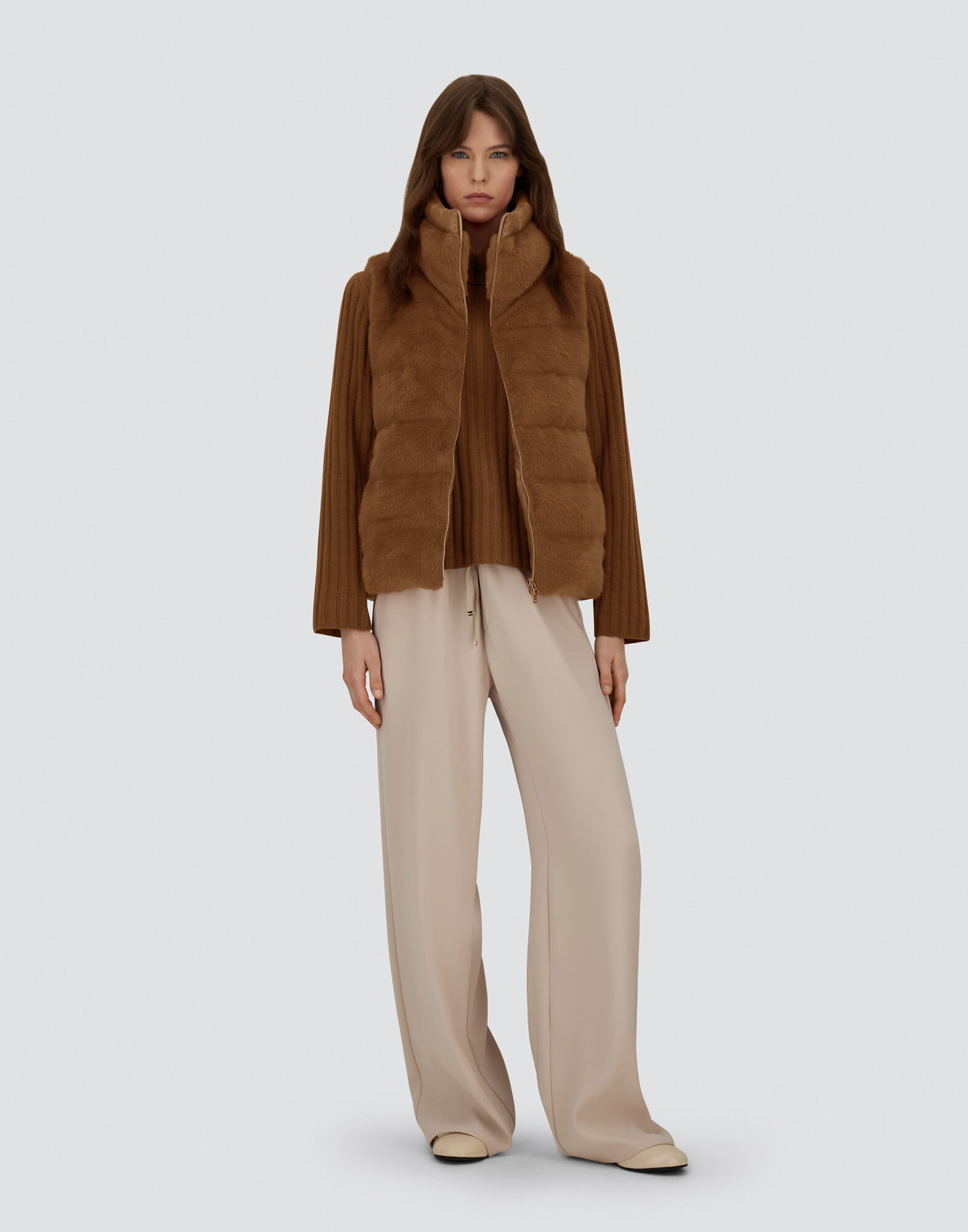 レディース レディオルタナティブファー＆ナイロンウルトラライト