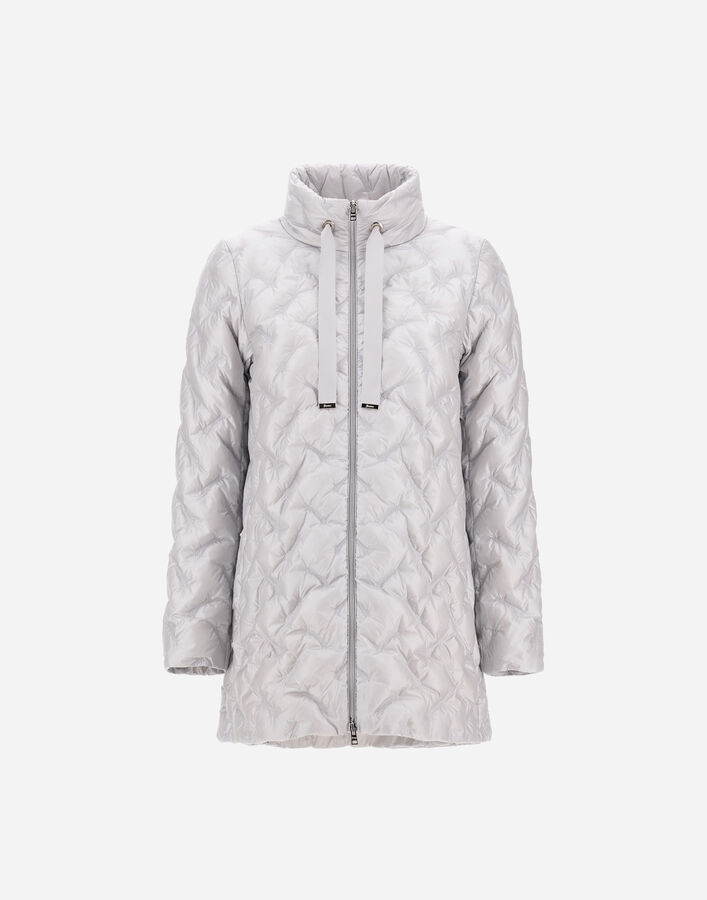 Herno RESORT A-SHAPE JACKET IN NYLON ULTRALIGHT Pearl Grey PI00181DR12017Z9404