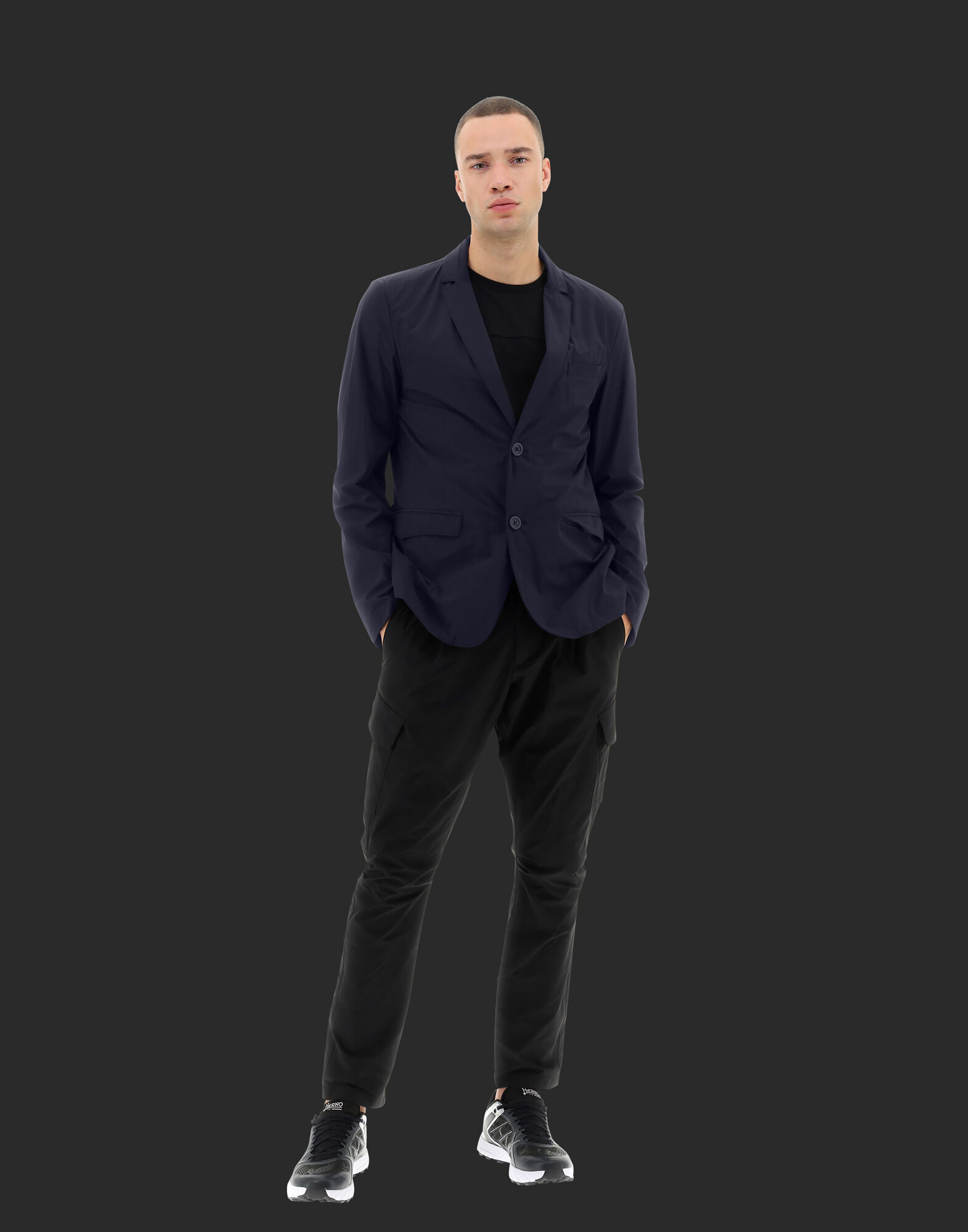 GIACCA HERNO UOMO HLU en Bleu marine pour homme Herno