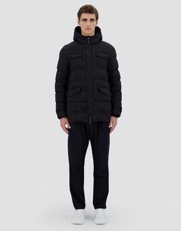 メンズ レジェンド レスキモー コート ブラック | Herno® (ヘルノ)