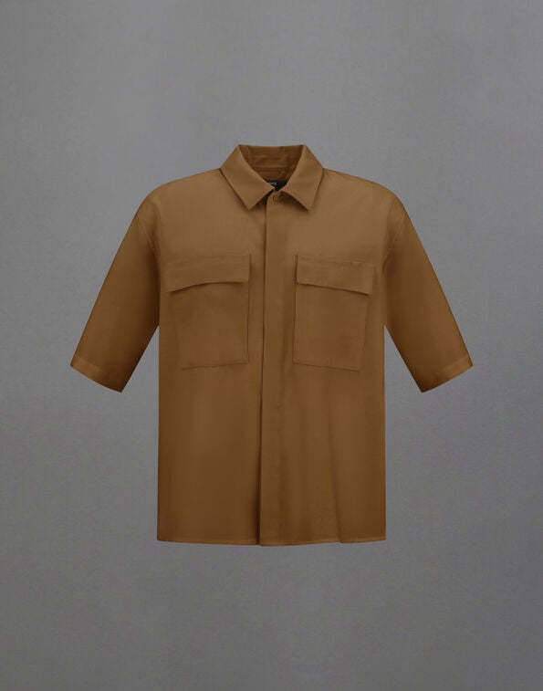 Herno LAMINAR SHIRT IN WOOL TOUCH Olive Green CM00014UL128477305