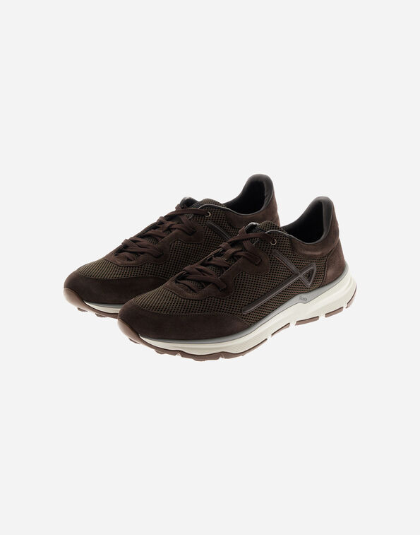 Herno HERNO MAGGIORE TRAINERS IN SUEDE AND MESH Dark Brown SH000051U500018800