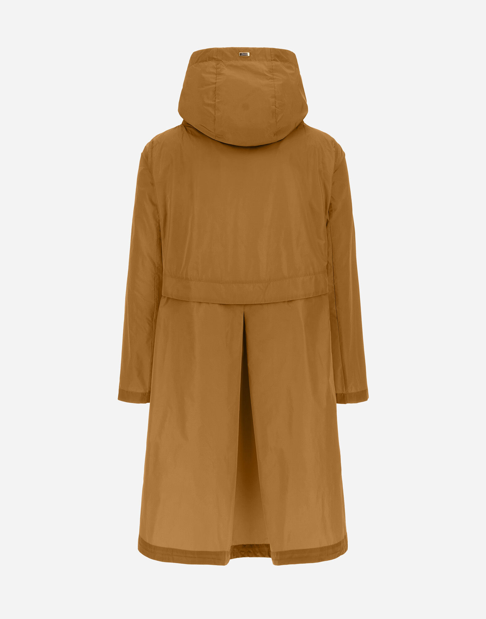 NEW TECHNO TAFFETA LONG PARKA in Camel for Women | Herno®