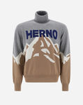 Herno MOUNTAIN INTARSIA SWEATER Camel ML000005U701612155