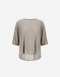 Herno T-SHIRT IN LIGHT SILK & WOOL Chantilly JG000259D520991985