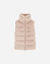 Herno LADY ALTERNATIVE FUR AND NYLON ULTRALIGHT VEST Chantilly PI002122D126301985
