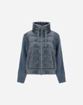 Herno RESORT JACKET IN NYLON ULTRALIGHT & KNIT Midnight Teal PI00138DR12017Z9123