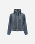 Herno RESORT JACKET IN NYLON ULTRALIGHT & KNIT Midnight Teal PI00138DR12017Z9123