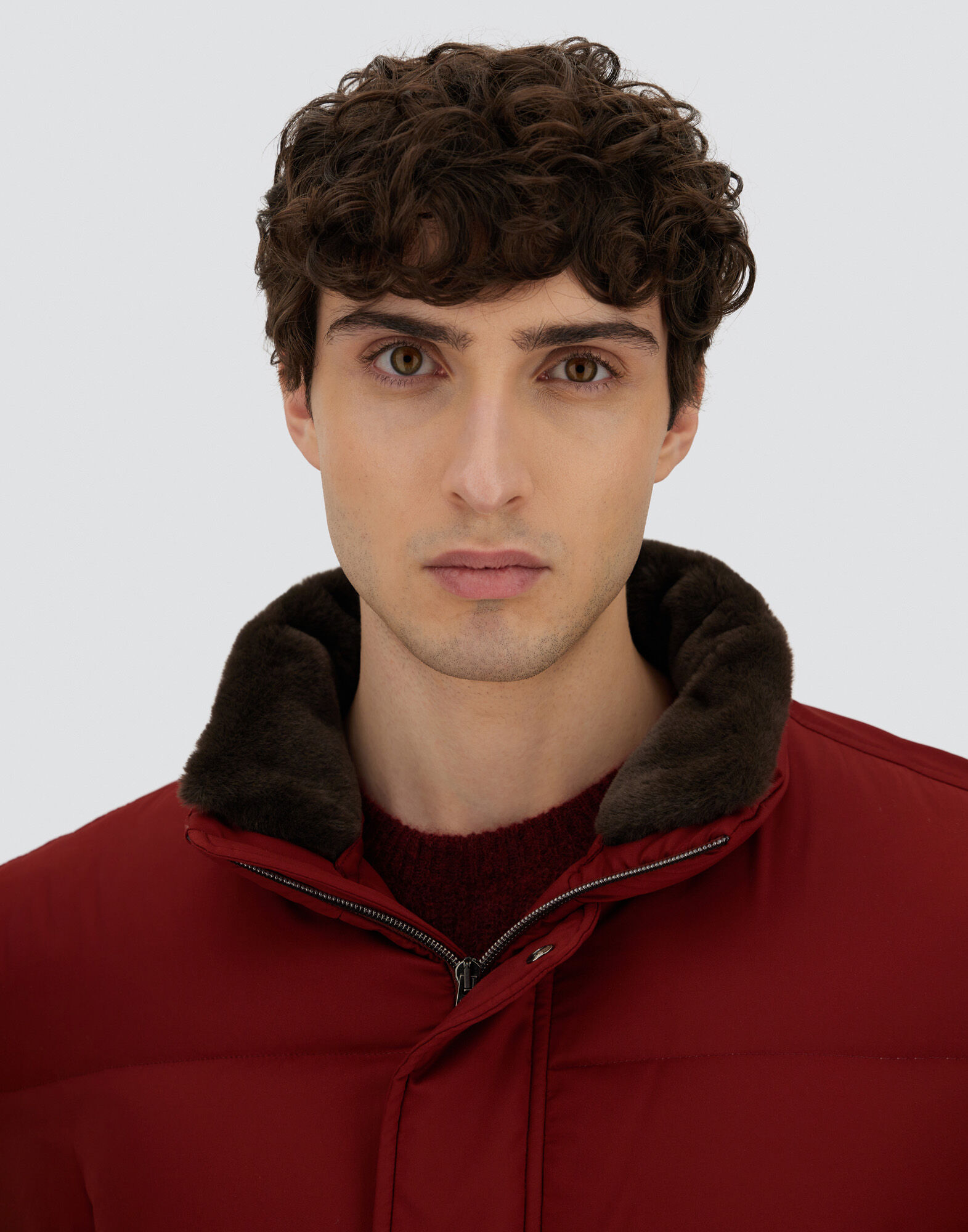 メンズ アレンデール＆フォウファー ボンバージャケット ボルドー