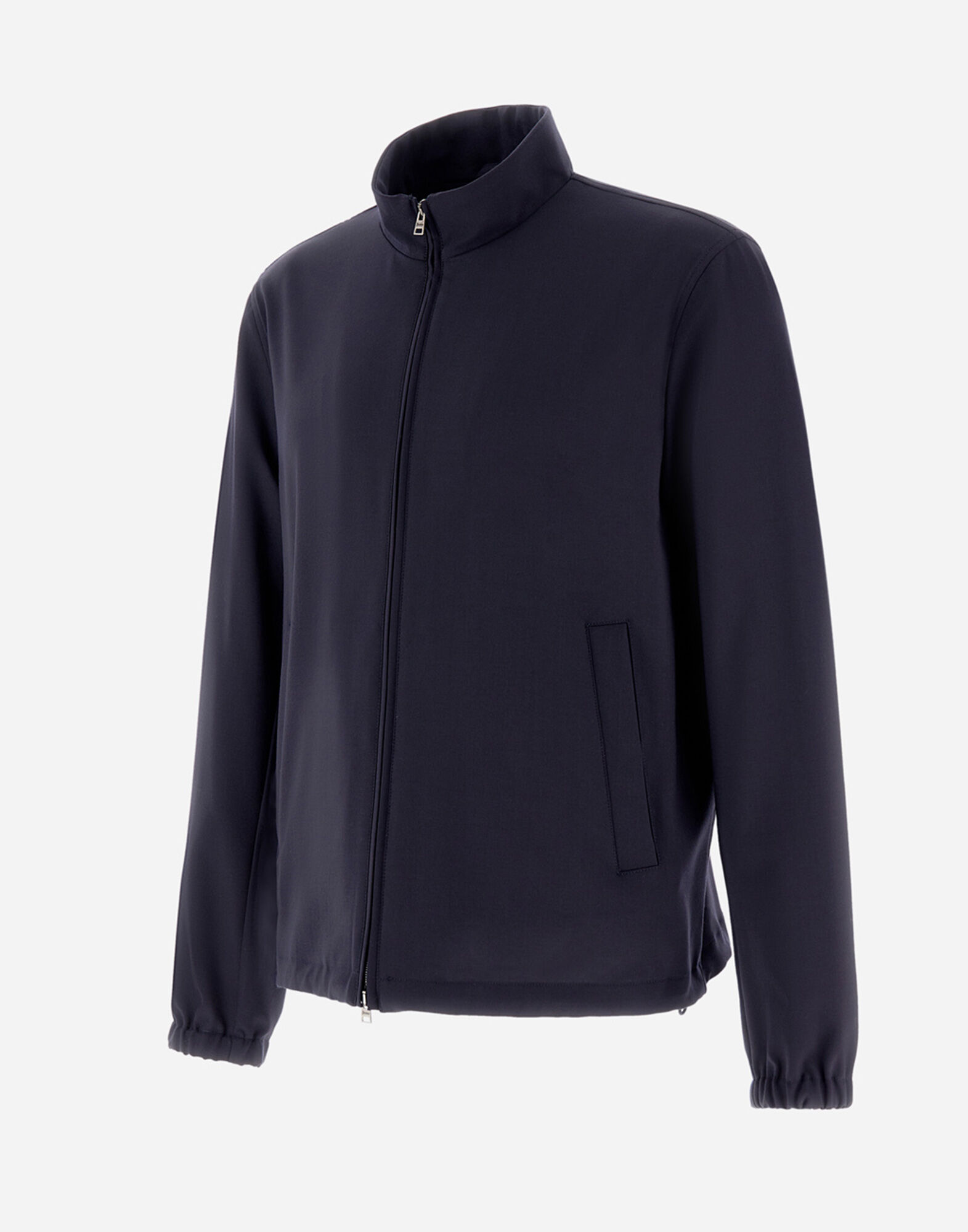 BOMBER JACKET IN CREPE FLUID in Navy Blue for Men Herno