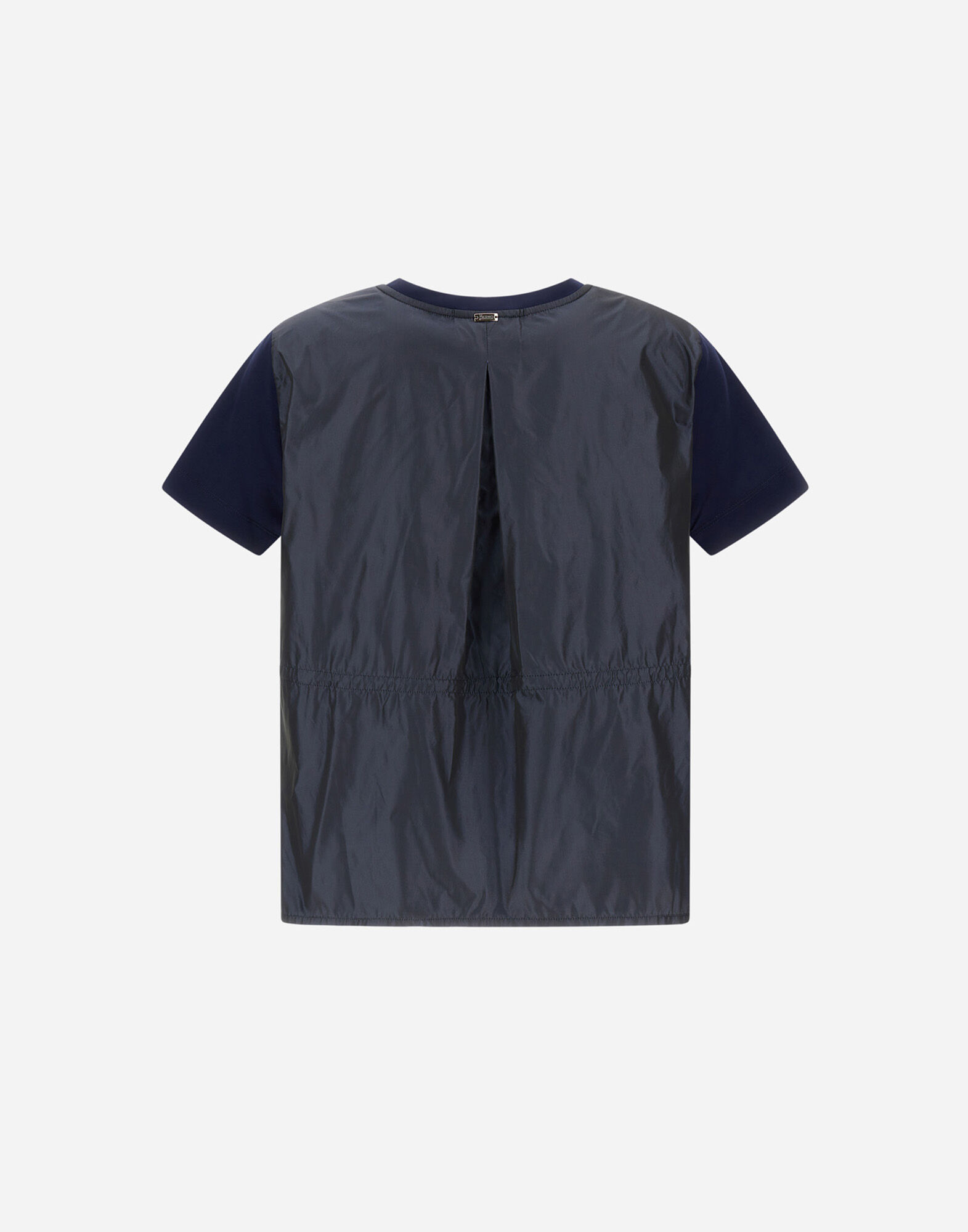 HERNOコットン ジャージー＆ タフタ Tシャツ レディース シック コットン ジャージー＆ニュー テクノ タフタ
