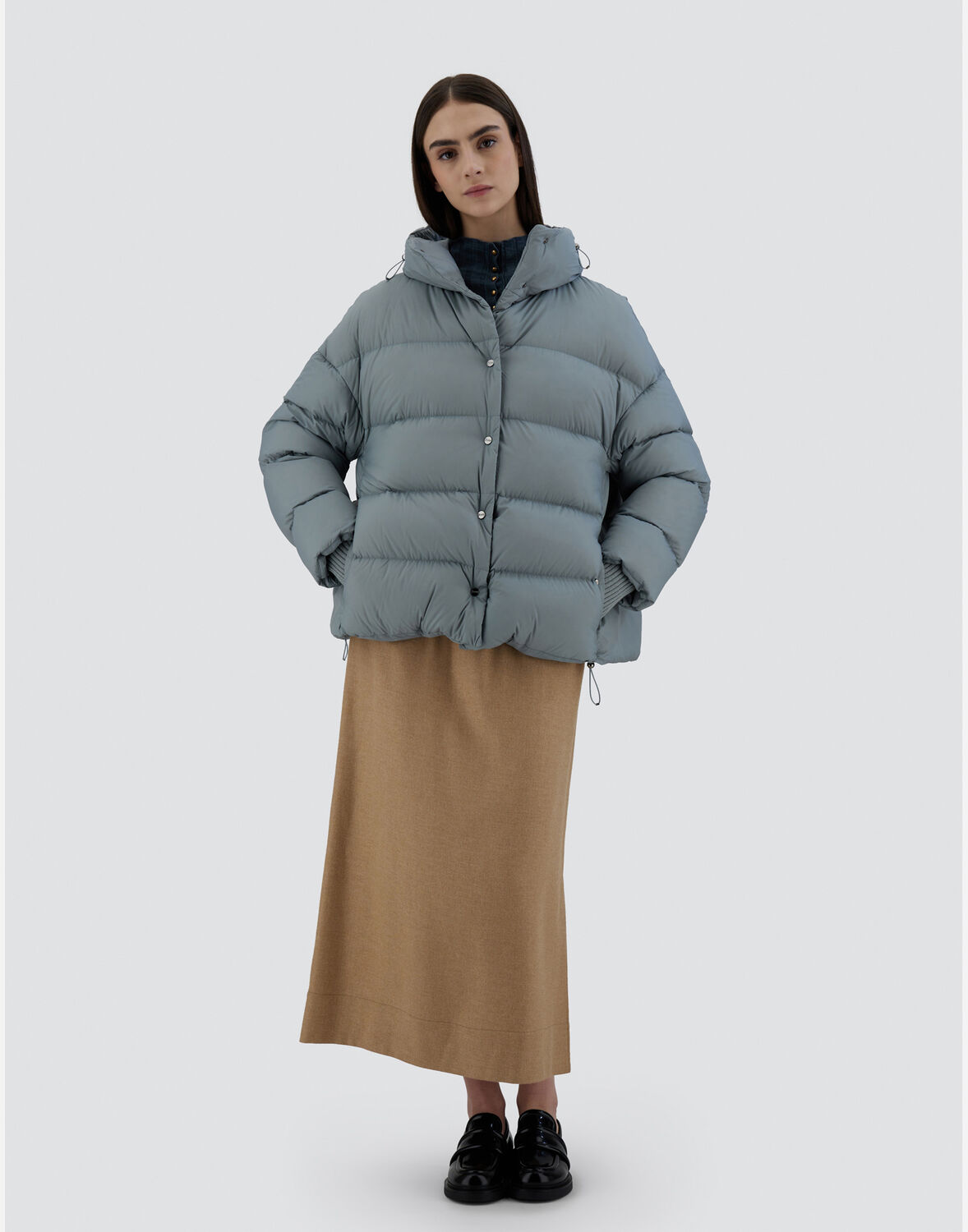 Herno エコアージュ&ニット ボンバージャケット In Powder
