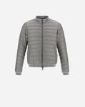Herno GLOBE FAST5DEGRADABLE BOMBER WITH KNIT DETAILS Light Grey PI0721U123619406
