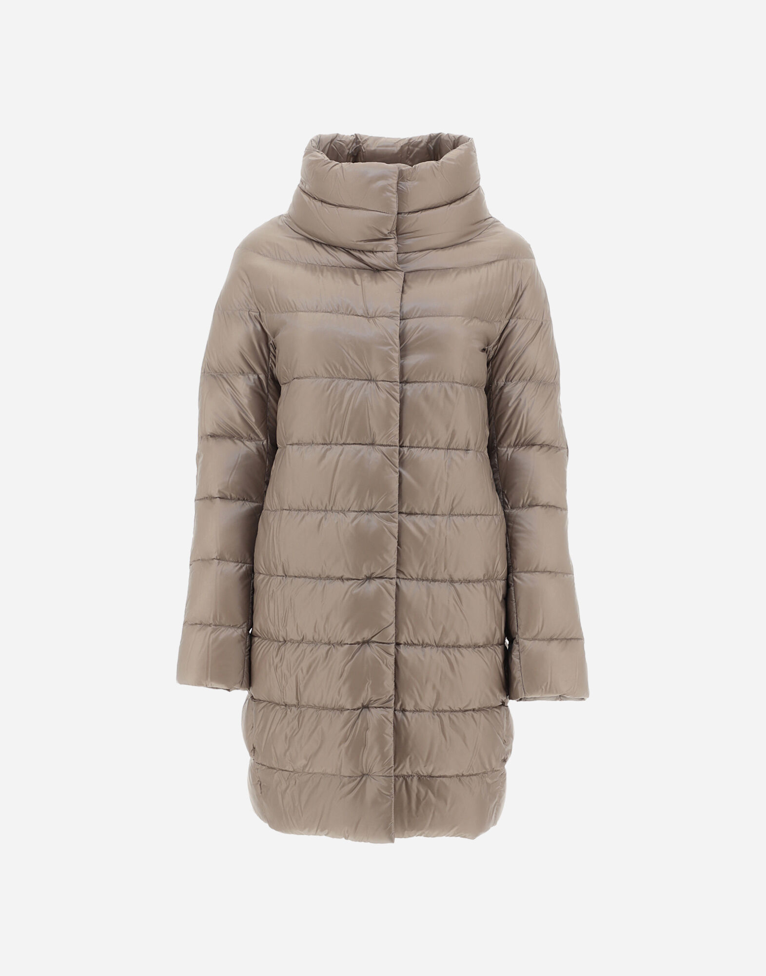 PIUMINO LUNGO ICONICO DORA HDM in Taupe for Women | Herno®