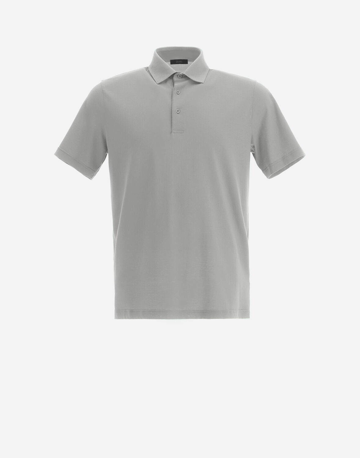 Herno Polo Jersey Crepe In Grey
