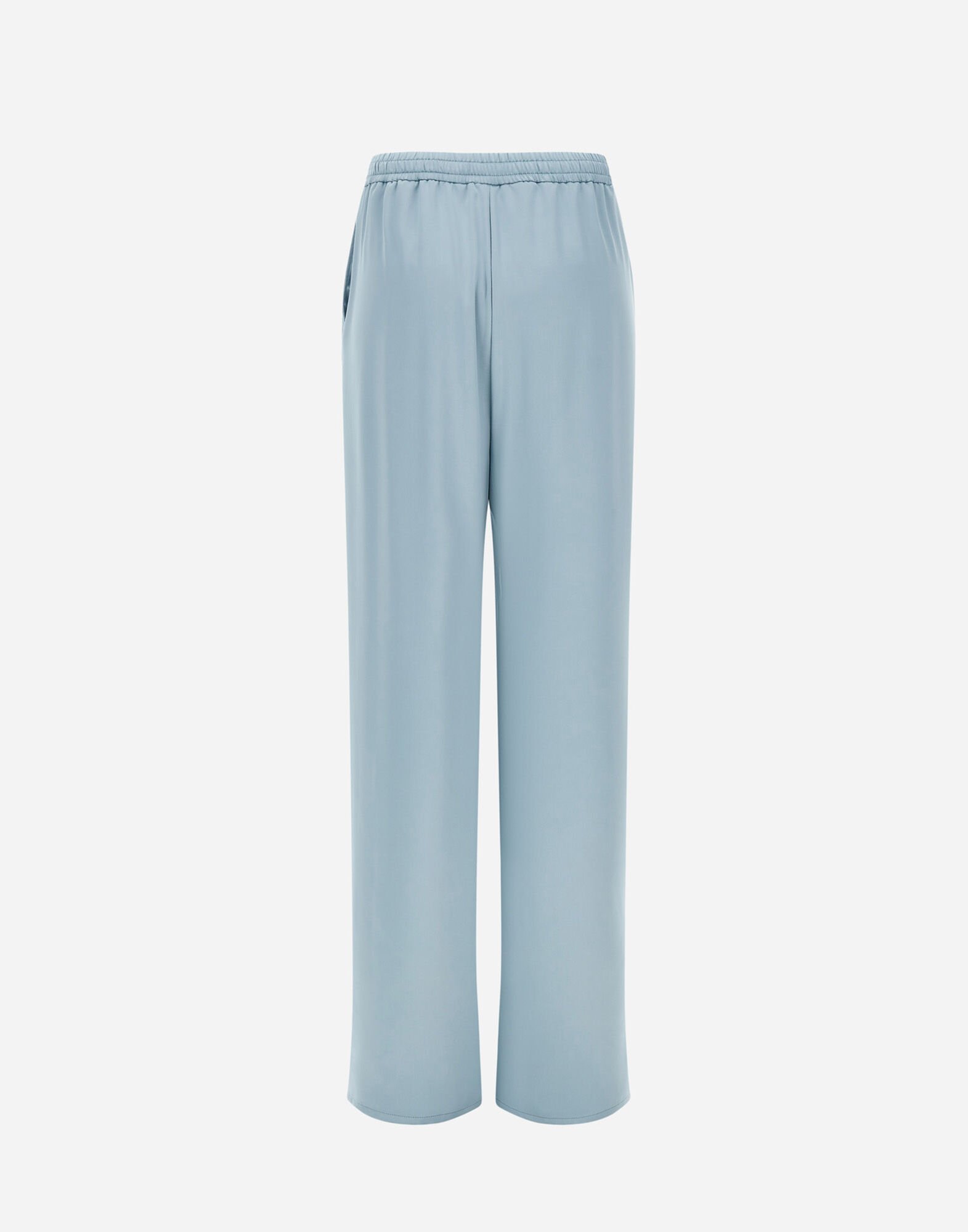 SATIN TROUSERS in Light Blue for Women | Herno®
