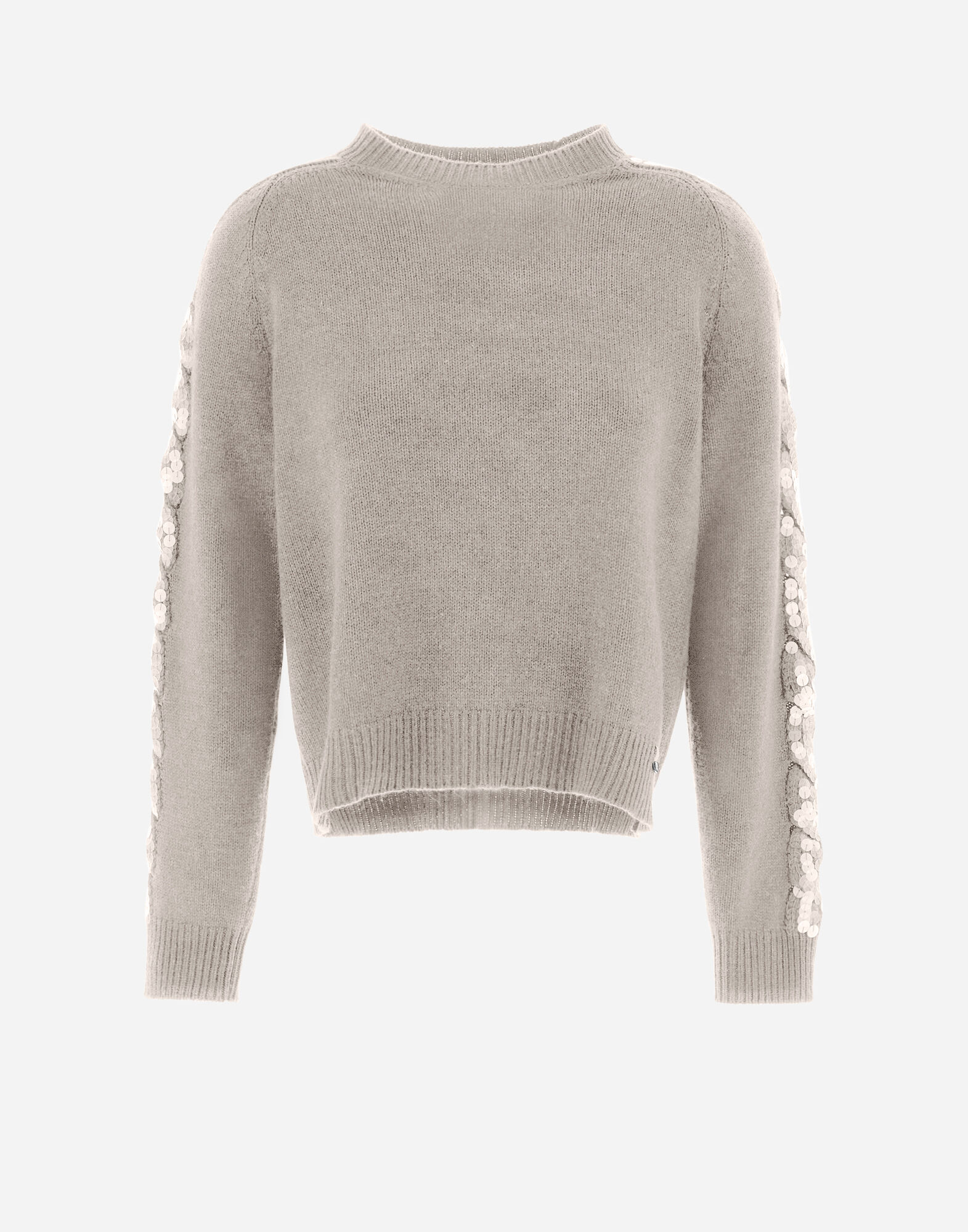 GIROCOLLO INTARSIO TRECCIA in Chantilly for Women Herno