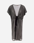 Herno RESORT CARDIGAN IN SHINE THROUGH Light Grey JC00024DR520739406