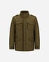 Herno FIELD JACKET IN NYLON CHAMONIX AND WAXED TECH COTTON Military FI000125U12004Z7740