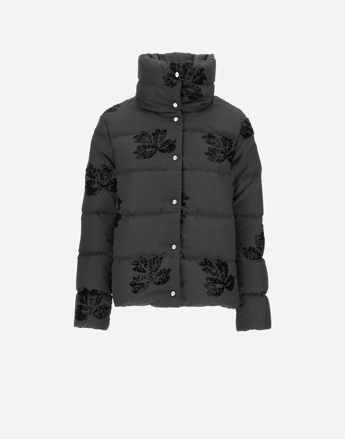 Herno JACKET IN EMBROIDERED FLANNEL Iron PI002178D127709487