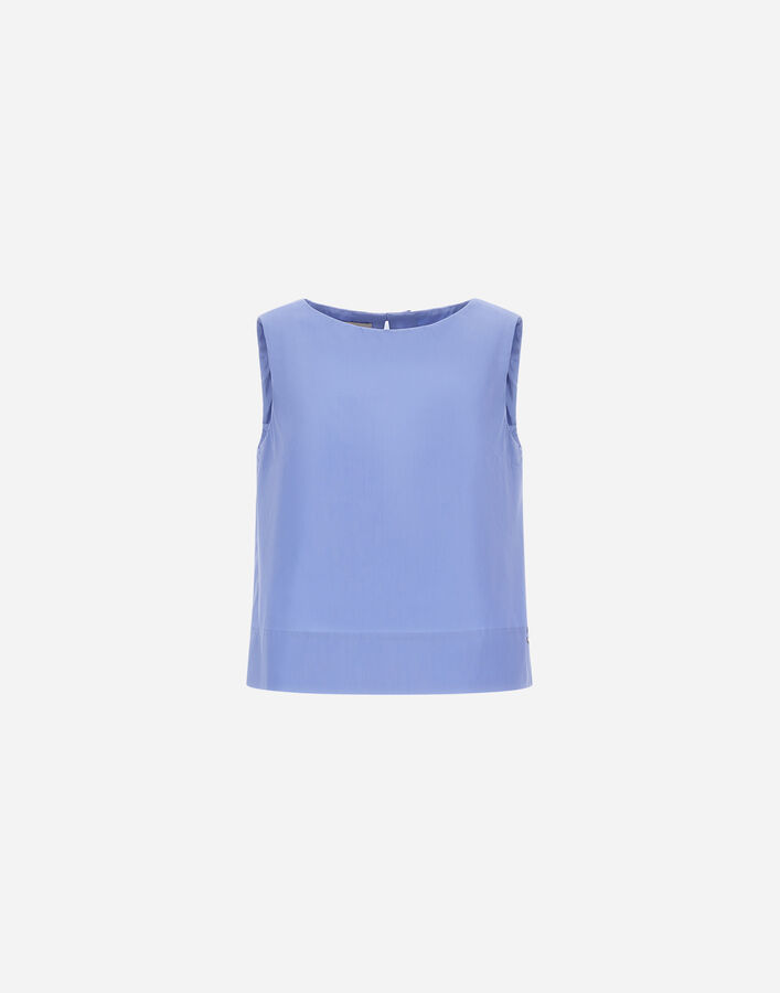 Herno TOP IN SMART COTTON POPELINE Light Blue BL000044D132889128