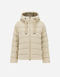 Herno JACKET IN SHINY RIBBED KNIT Chantilly PI0033DNW126801985