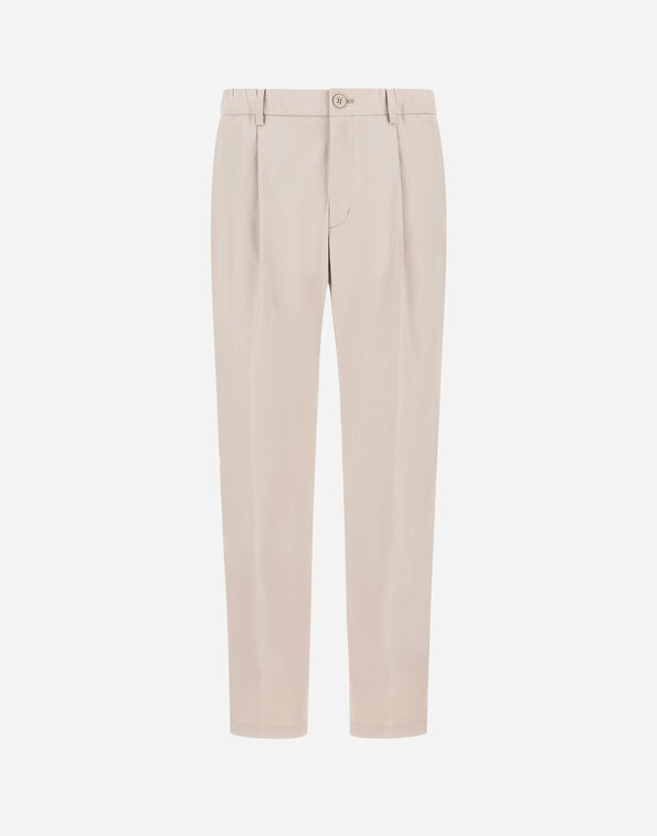 Herno COTTON FEEL TROUSERS WITH DRAWSTRING Chantilly PT000091U125311985