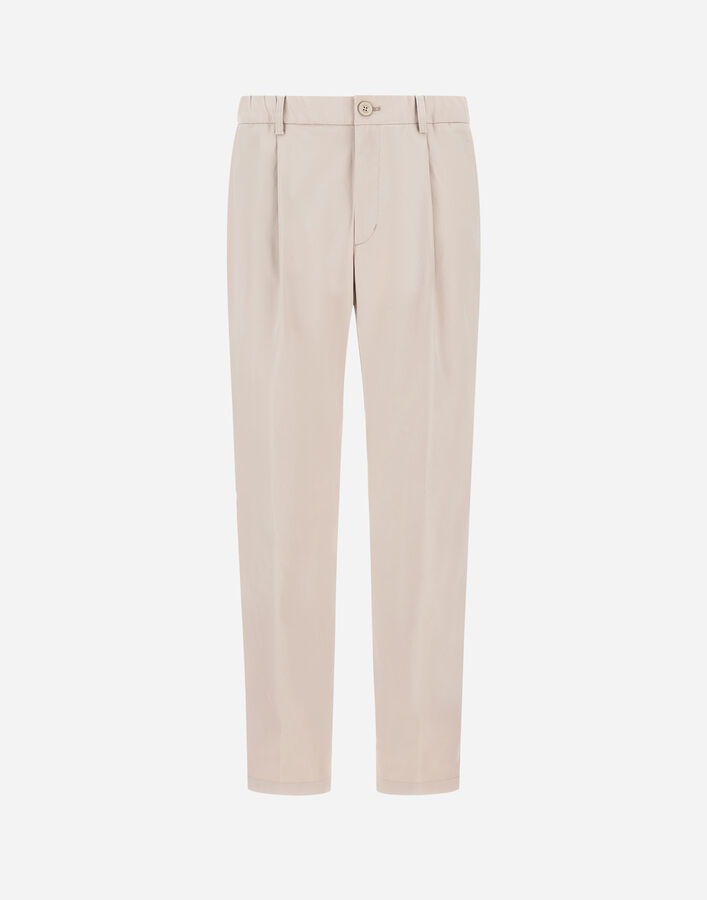 Herno COTTON FEEL TROUSERS WITH DRAWSTRING Chantilly PT000091U125311985