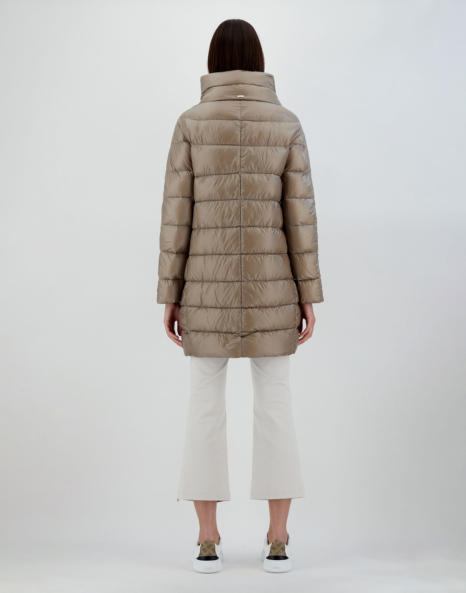 PIUMINO LUNGO ICONICO DORA HDM in Light Taupe for Women Herno