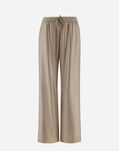 Herno TROUSERS IN METALLIC FLANNEL EFFECT Sand PT000067D126412000